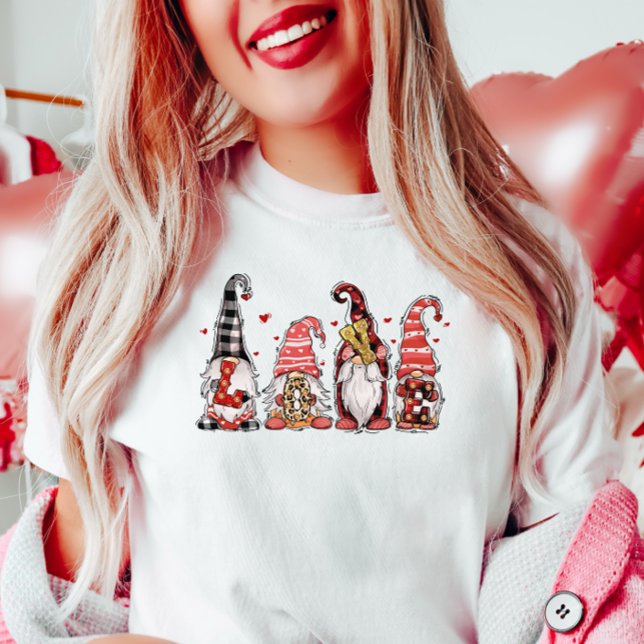 T-shirt Valentine Gnomes, Gnome Love (Créateur téléchargé)