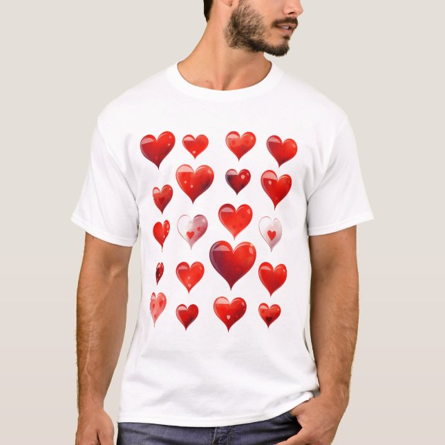 T-shirt Valentine Hearts (Devant)