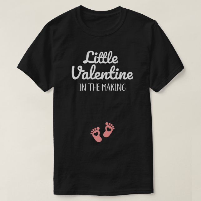 T-shirt Valentine in the making baby announcement Premium  (Design devant)