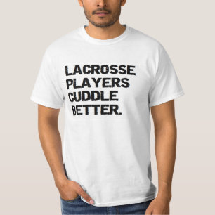 T-shirt valentine : les joueurs de lacrosse caressent