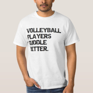 T-shirt valentine : les joueurs de volleyball caressent