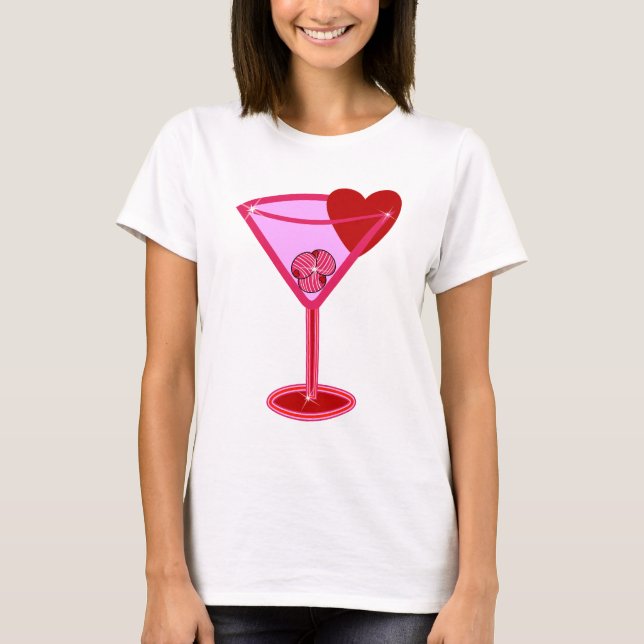 T-shirt Valentine Martini (Devant)