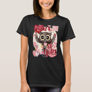 T-shirt Valentine Owl Simply Watercolor Southern Colors Co