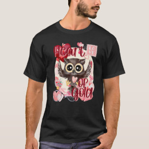 T-shirt Valentine Owl Simply Watercolor Southern Colors Co