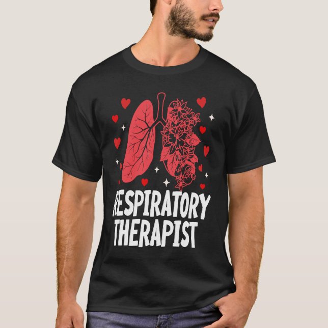 T-shirt Valentine Respiratory Therapist RT Valentines Day (Devant)