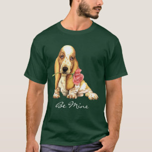 T-shirt Valentine Rose Basset
