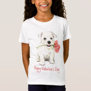 T-Shirt Valentine Rose Westie