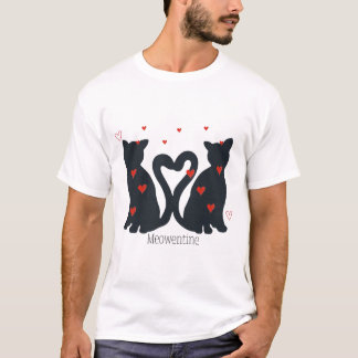 T-shirt Valentine’s Day Cat lovers Meowentine Couple