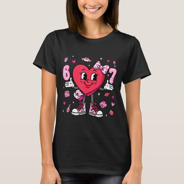 T-shirt Valentine’s Day Funny 67 Meme Six Seven 6 7 Valent (Devant)