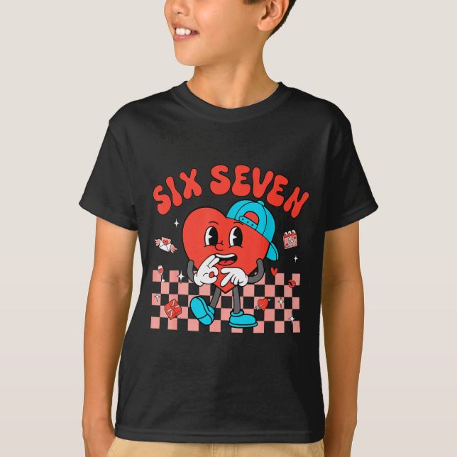 T-shirt Valentine’s Day Funny 67 Meme Six Seven 6 7 Valent (Devant)