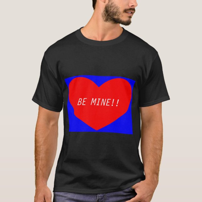 T-shirt Valentines Coeur SOYEZ MIEN ! (Devant)