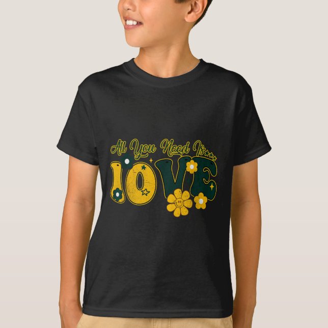 T-shirt Valentine's Day All You Need Is 10ve Love Funny Me (Devant)