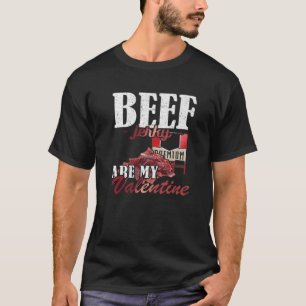 T-shirt Valentines Day Beef Jerky Sont Mes Valentines