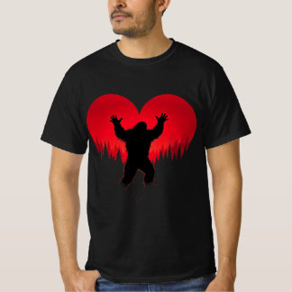 T-shirt Valentines Day BigFoot Premium T-Shirt, drôle