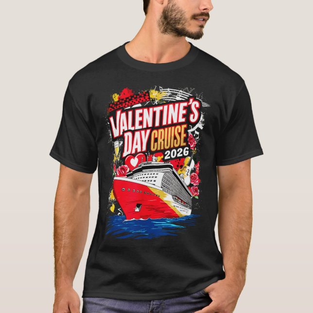 T-shirt Valentines Day Cruise 2026  (Devant)