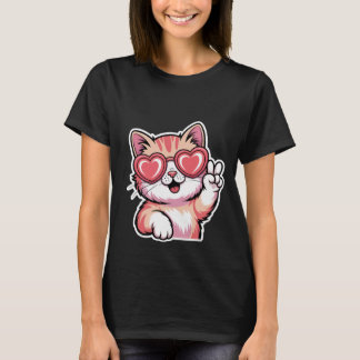 T-shirt Valentine's Day Cute Ballerina Kitten Tutu Art🐱🩰