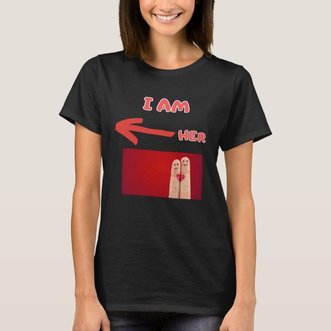 T-shirt Valentine's Day  happy  for boyfriend (Devant)