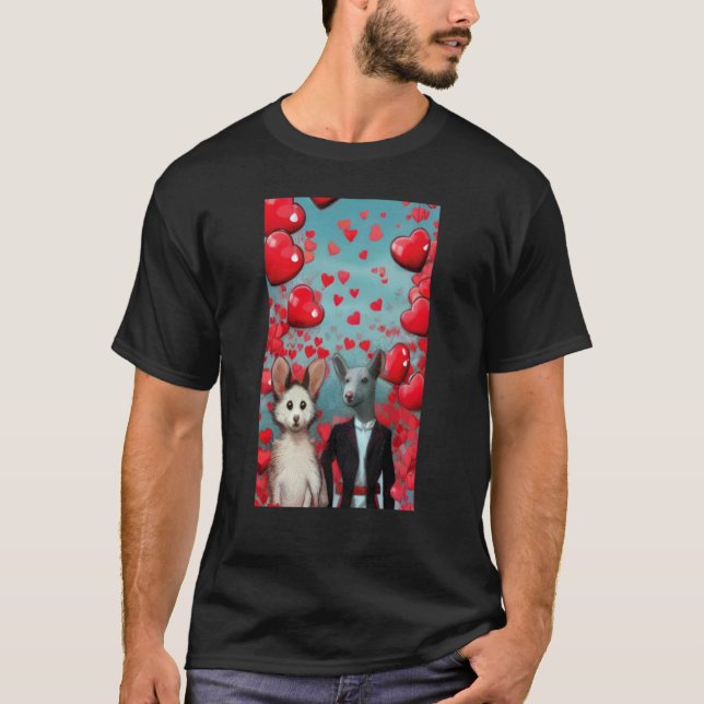 T-shirt Valentine's Day hearts 02 (Devant)