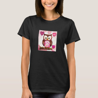 T-shirt Valentine's Day Love Heart Owl Teddy Girlfriend Fi