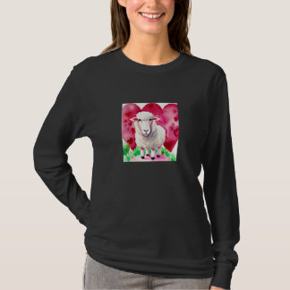 T-shirt Valentine's Day Love Heart Sheep Girlfriend Fiancé