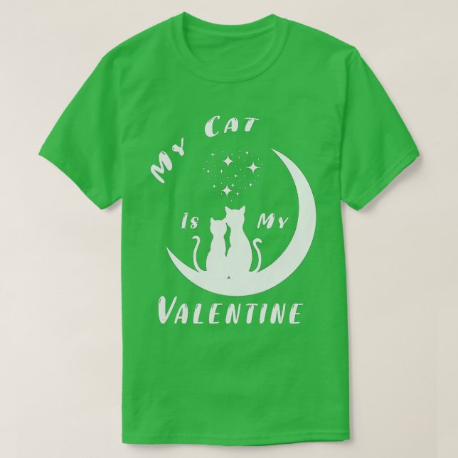 T-shirt Valentines Day Mon Chat Est Mon Amoureux Des Chats (Design devant)