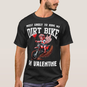 T-shirt Valentines Day Motocross Les amateurs de motocross
