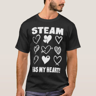 T-shirt Valentine's Day STEAM Has My Heart Appreciation