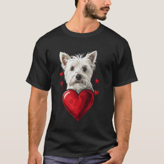 T-shirt Valentine's Day West Highland White Terrier