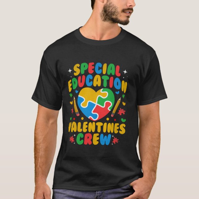 T-shirt Valentines de l'éducation spéciale Équipe SPED Ens (Devant)