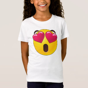 T-shirt Valentines Emoji Heart Eyes