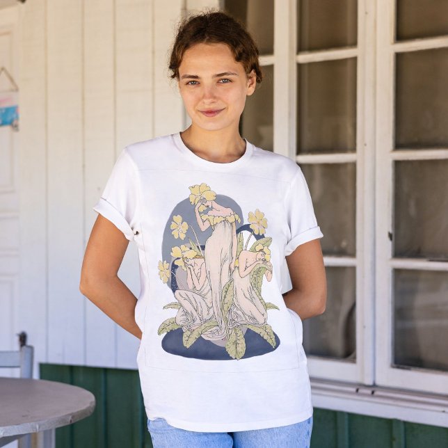 T-shirt Valentines Fleurs vintages Cadeaux pour Ados (Vintage Fairy Flower Valentines Gifts for Teens)