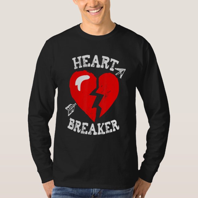T-shirt Valentine's Heart Breaker Funny Valentine's Day Ma (Devant)