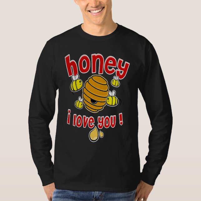 T-shirt Valentine's Honey (Devant)
