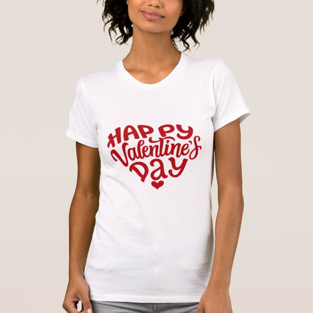 T-shirt valentines jour 2024 14 février (Devant)