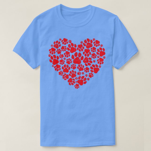 T-shirt Valentines Jour Chat Chien Papa Maman Chien Mariag (Design devant)