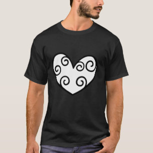 T-shirt Valentines Jour Coeur Graphisme Long Sleeve T Chem
