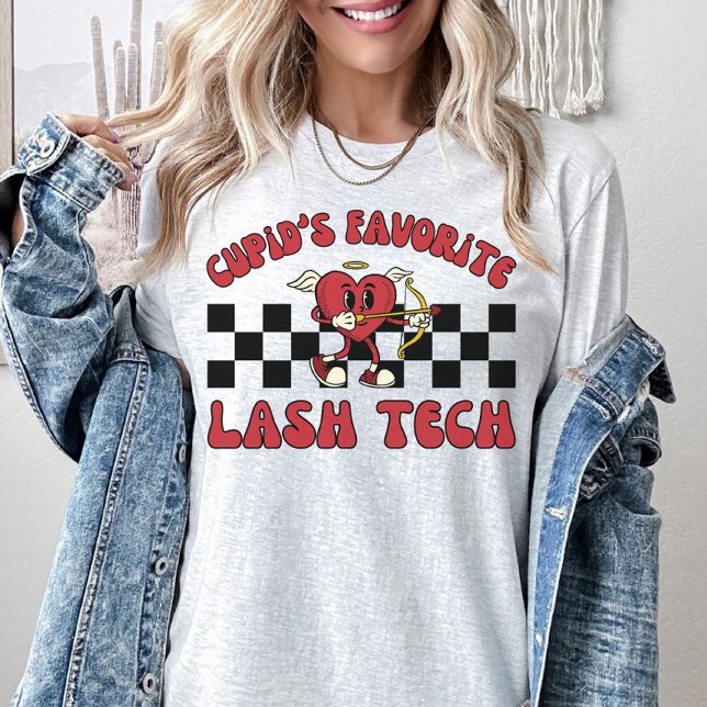 T-shirt Valentines Jour Lash Technicien Valentine Lash Tec (Créateur téléchargé)