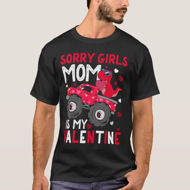 T-shirt Valentines Jour pour Enfants garçons Son Dinosaur  (Devant)