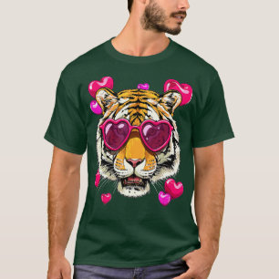 T-shirt Valentines Jour Tigre drôle Animal Tigre Louveur