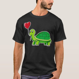 T-shirt Valentines Jour Tortue Amoureux des animaux Enfant