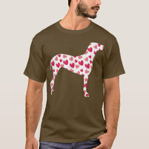 T-shirt Valentines Jour Vizsla Coeurs Chiot Amoureux des c