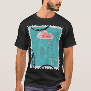 T-shirt Valentines Philatelist Forever Love Postal Timbre