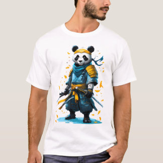 T-shirt Valeur d'or Panda Samurai