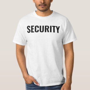 T-shirt Valeur du personnel de sécurité des Modèles person
