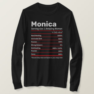 T-shirt Valeur nutritionnelle Nom personnalisé - Cadeau po