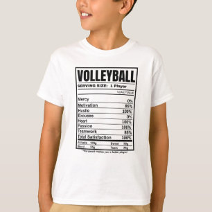 T-shirt Valeur nutritive du volleyball