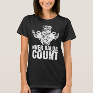 T-shirt Valeurs intérieures Nombre de voitures Mécanicien