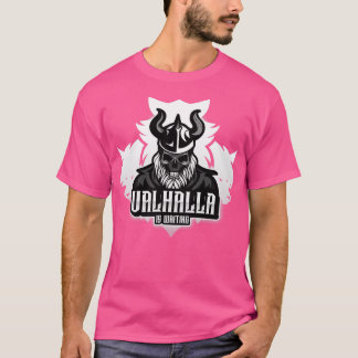 T-shirt Valhalla attend Viking wolves Odin guerrier dit