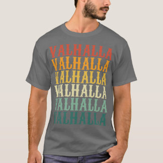 T-shirt Valhalla en rétro couleur