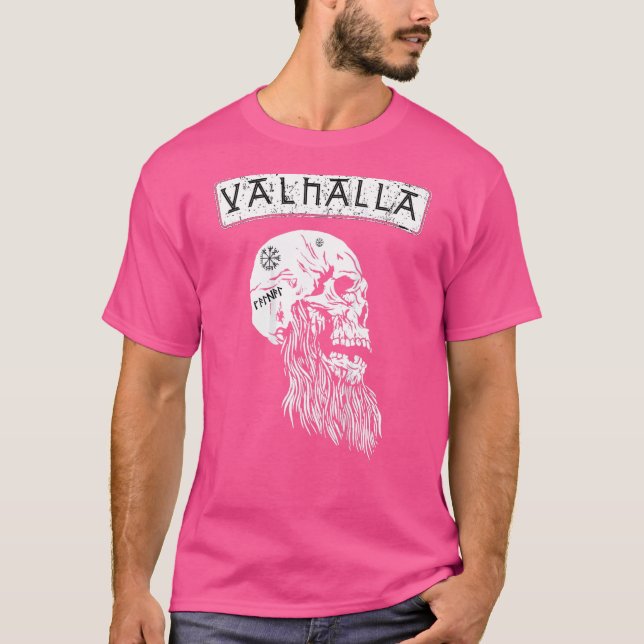 T-shirt Valhalla Guerriers Berserker Vikings Odin Ragnar B (Devant)